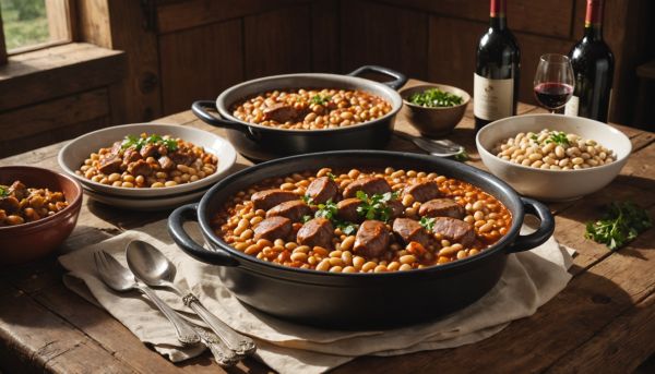 Cassoulet et vins stars de la gastronomie régionale