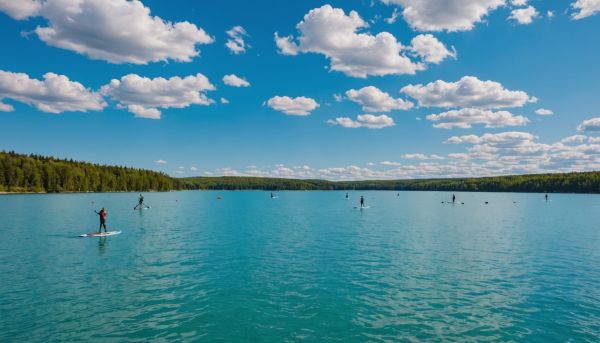 Les activités nautiques sur le lac de la Cavayère
