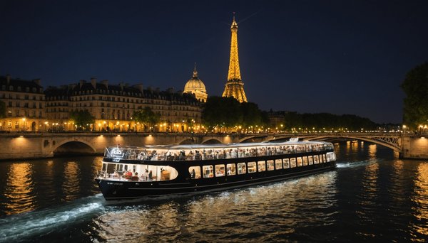 Croisière gastronomique nocturne avec dîner sur la seine à paris : une expérience inoubliable